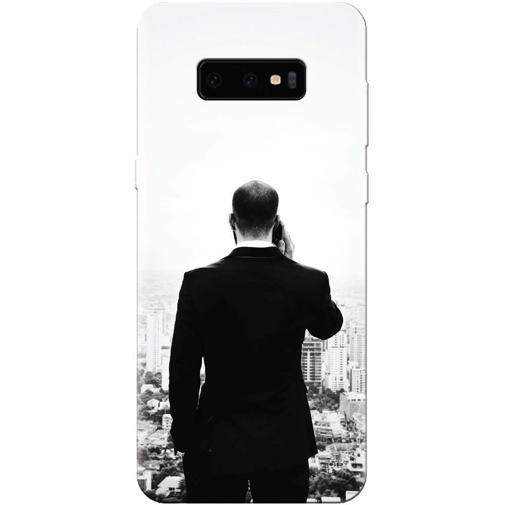 Husa silicon pentru Samsung Galaxy S10 Lite, Man In Suit