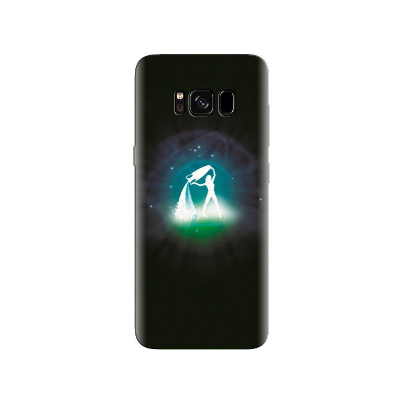 Husa Samsung S8 Plus Aquarius Zodiac With Dark Blue Background