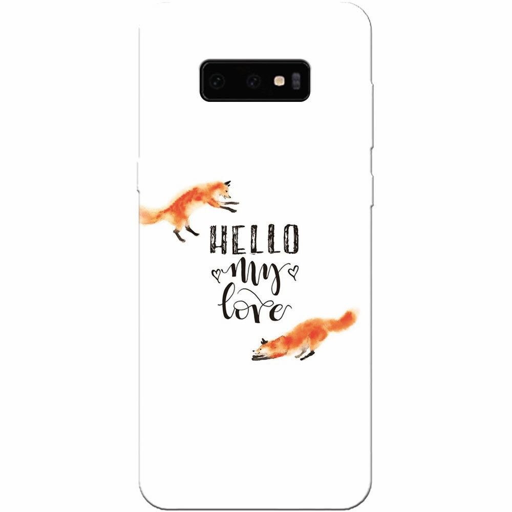 Husa silicon pentru Samsung Galaxy S10 Lite, Hello My Love