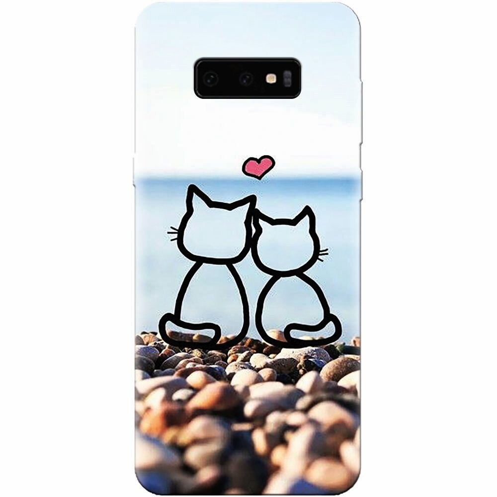 Husa silicon pentru Samsung Galaxy S10 Lite, In Love Cats