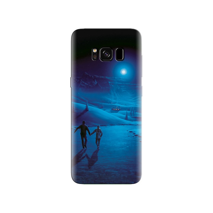 Силиконов калъф, съвместим с Samsung Galaxy S8 - Art Of Moonlight Walk High Quality модел
