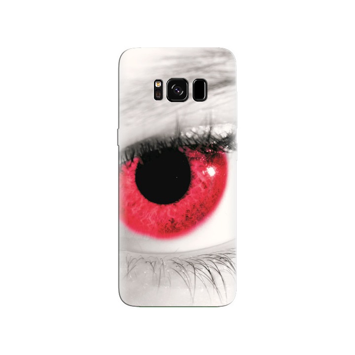 A Samsung Galaxy S8 Plus készülékkel kompatibilis szilikon tok – Attractive Red Eyes Best modell