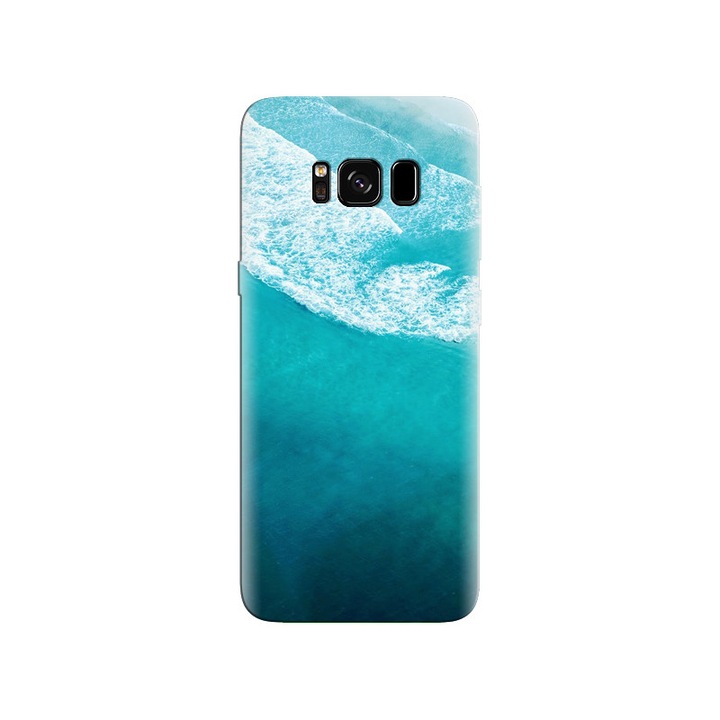 Husa din silicon compatibila cu Samsung Galaxy S8 - model Aqua