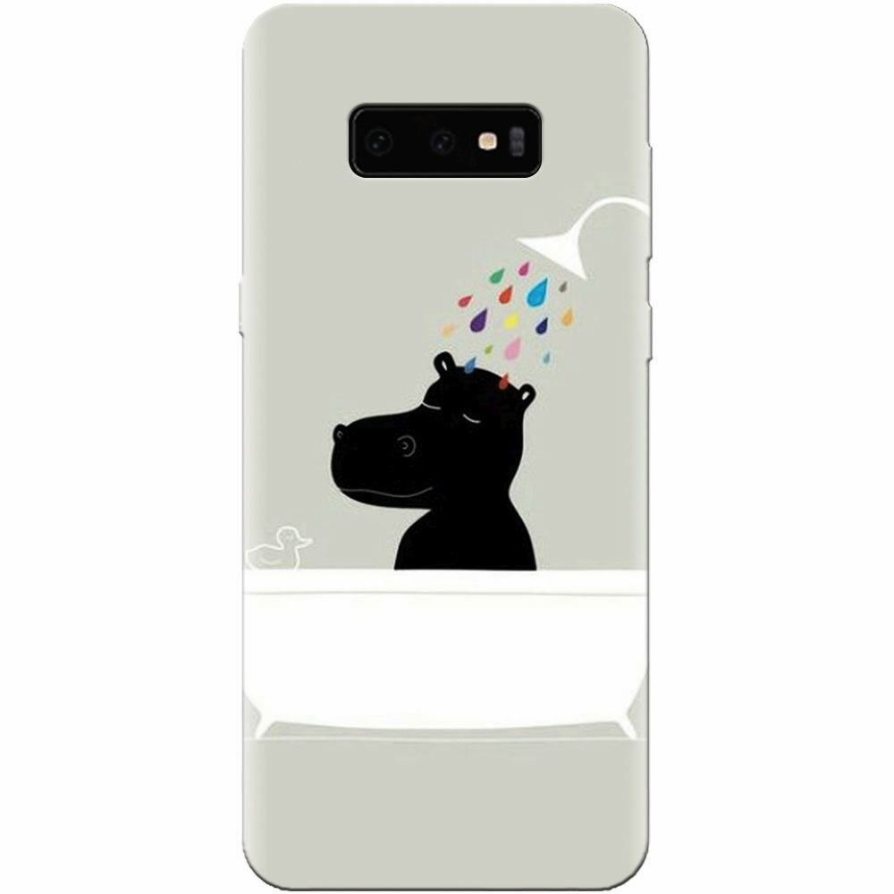 Husa silicon pentru Samsung Galaxy S10 Lite, Hippo Bath
