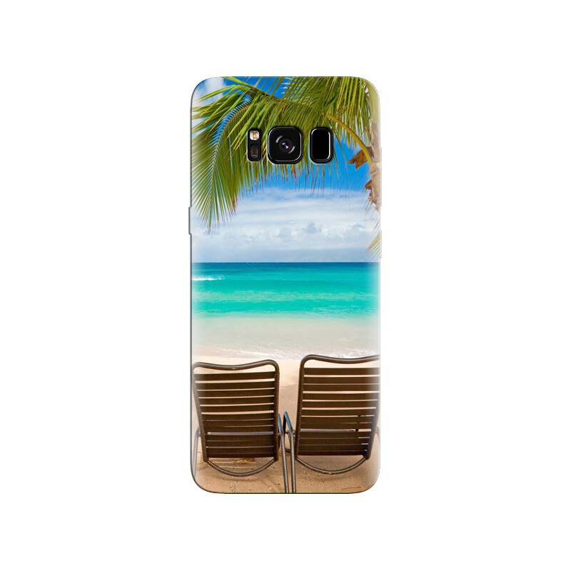 Husa Samsung S8 Plus Beach Chairs Palm Tree Seaside
