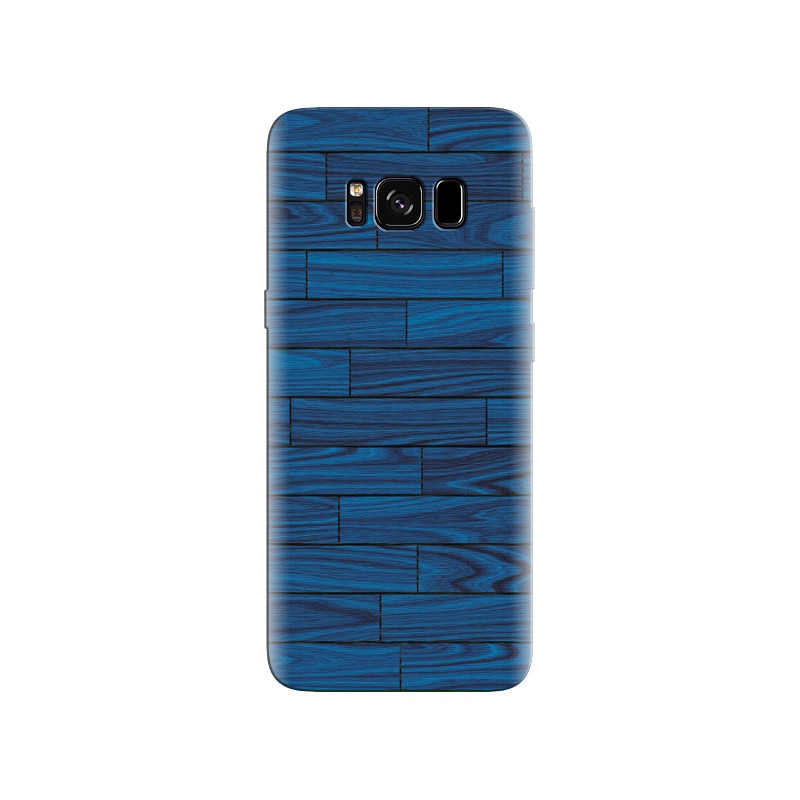 Husa Samsung S8 Basic Blue Wooden