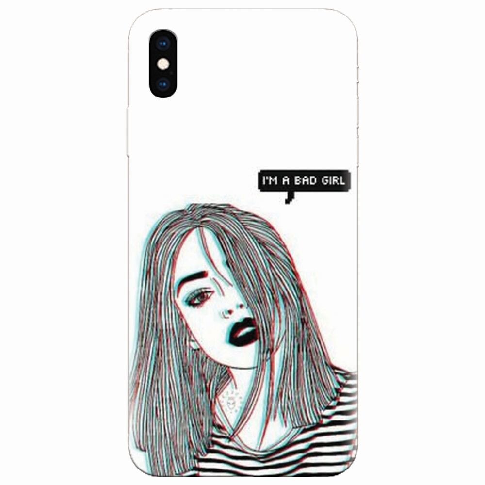 Husa silicon pentru Apple Iphone XS Max, Im A Bad Girl