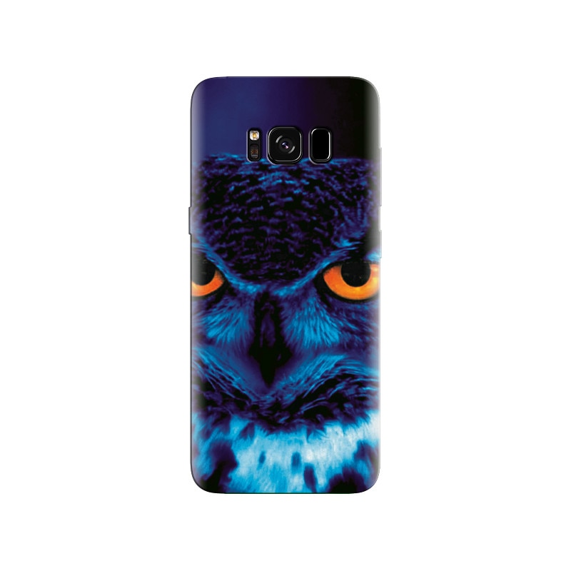 Husa Samsung S8 Blue Owl Bird Eyes Hd Images