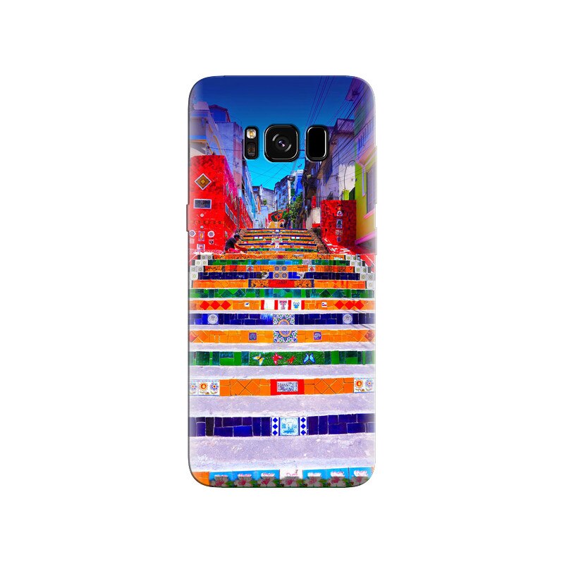 Husa Samsung S8 Brazil Landscape Colorful Stairs Buildings