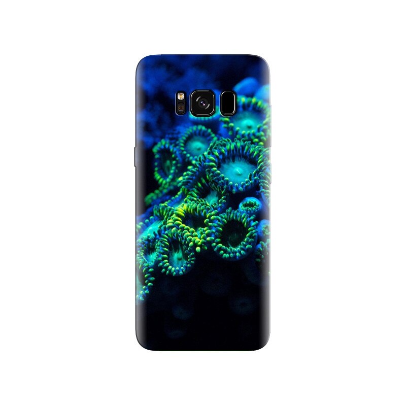 Husa Samsung S8 Blue Underwater Zoanthids Coral Reef