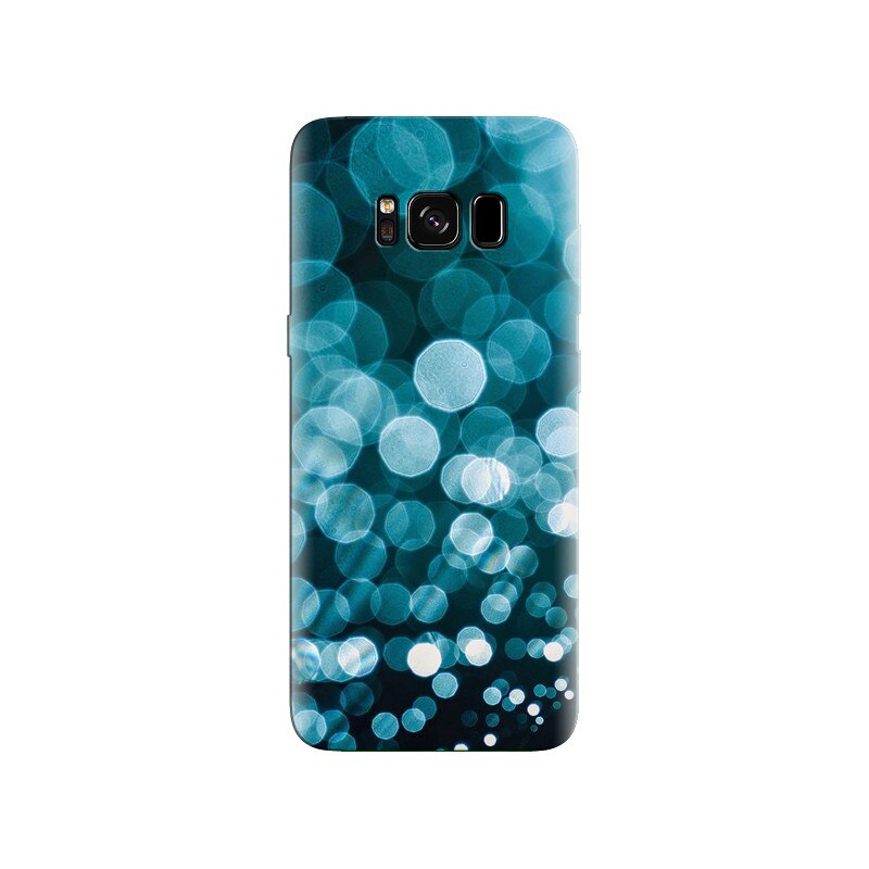 Husa Samsung S8 Blue Hexagon Halos Bokeh