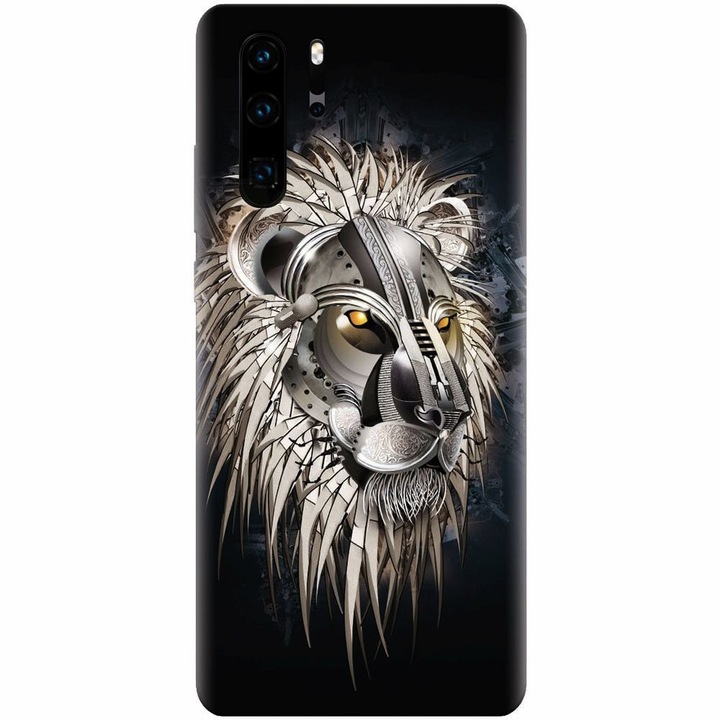Силиконов калъф за Huawei P30 Pro, Abstract Lion 001