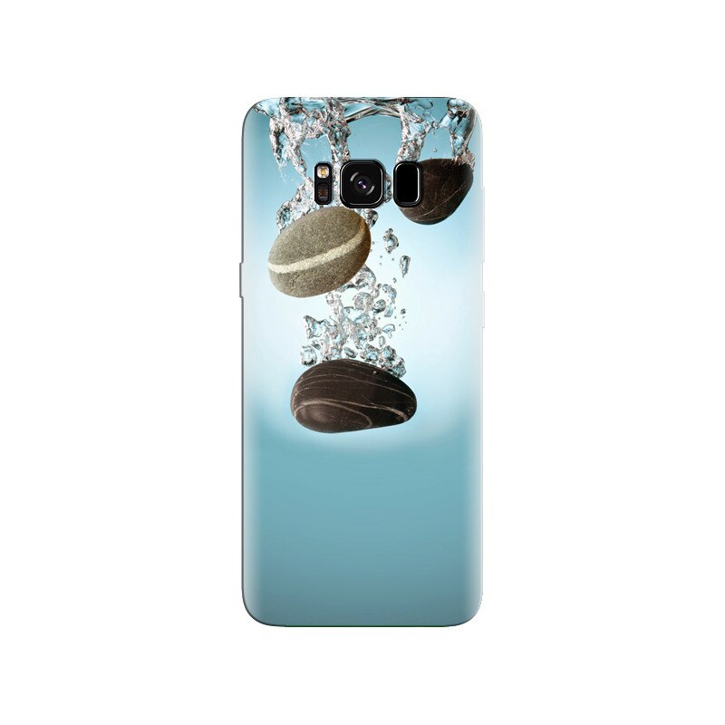 Husa Samsung S8 Plus Black Pebbles Water Splash