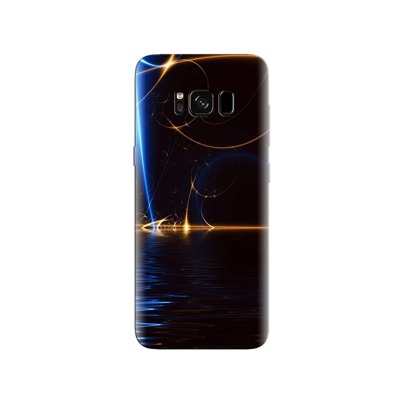 Husa Samsung S8 Plus Blue Orange Lines Circles Hd