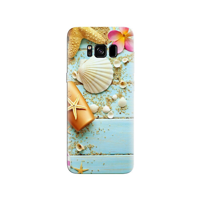 Husa Samsung S8 Plus Blue Wood Seashells Sea Star
