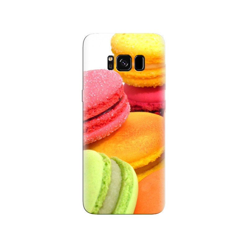 Husa Samsung S8 Plus Colorful Macaroons Pink Yellow Flavors