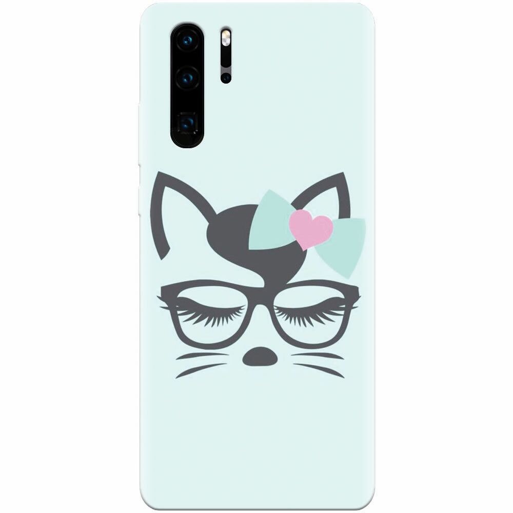 Husa silicon pentru Huawei P30 Pro, Angel Cat