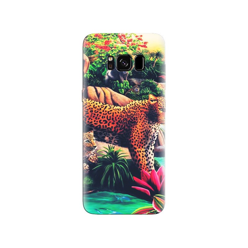 Husa Samsung S8 Plus Colorful Leopard Africa Nature