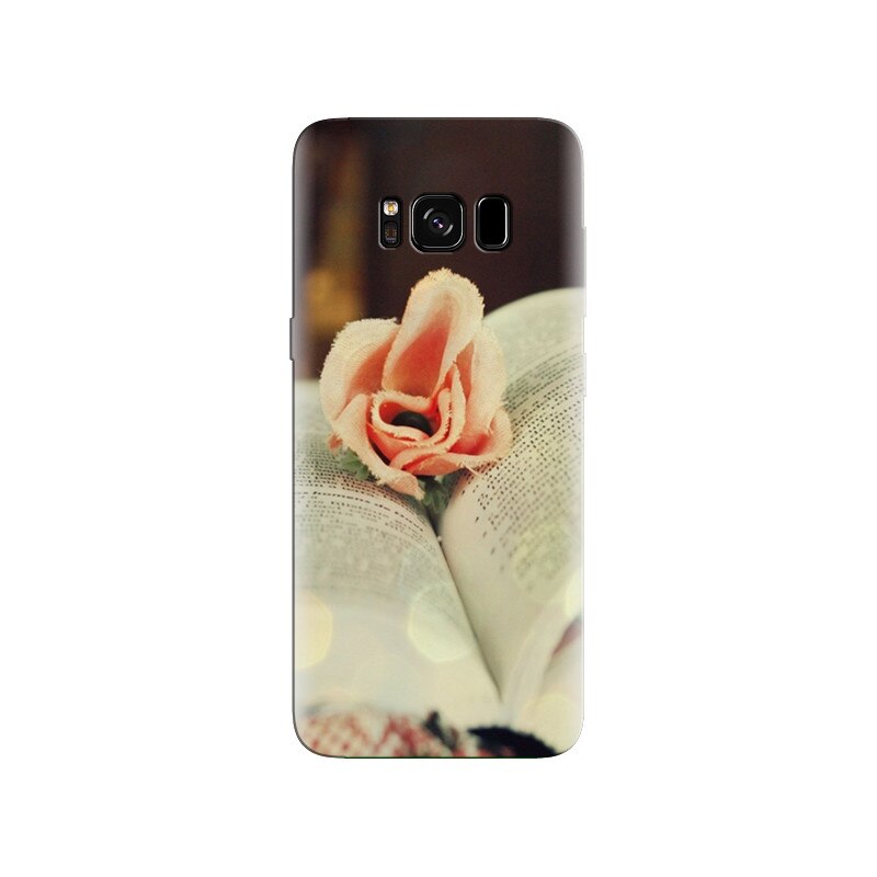 Husa Samsung S8 Cotton Rose On Book