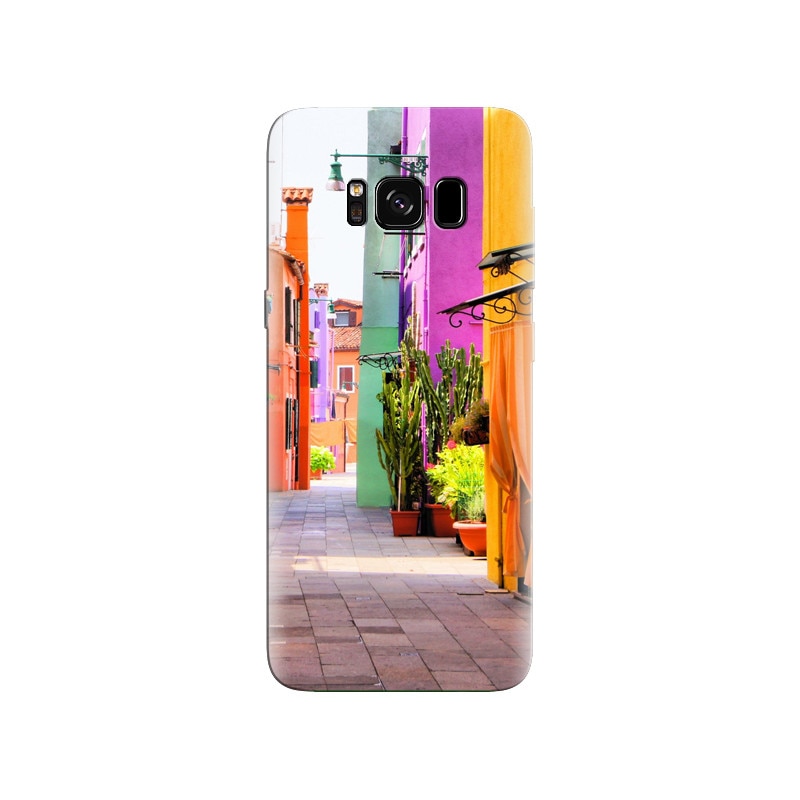Husa Samsung S8 Plus Colorful Italy Street Multicolored Houses