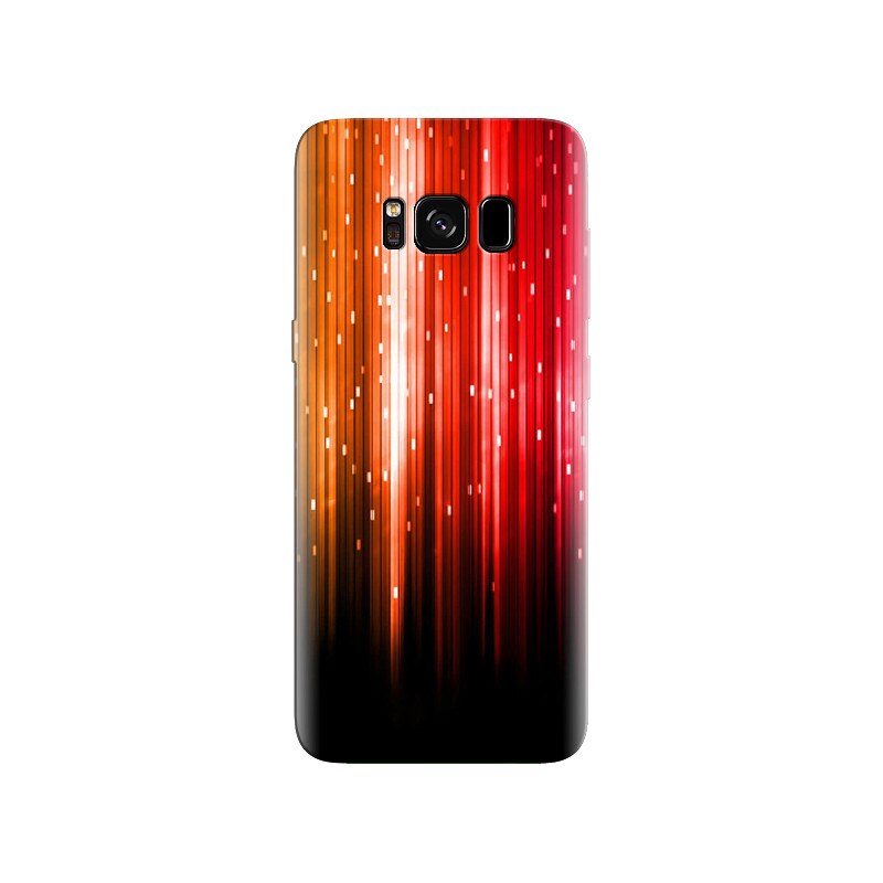 Husa Samsung S8 Plus Color Lines Light Red Orange