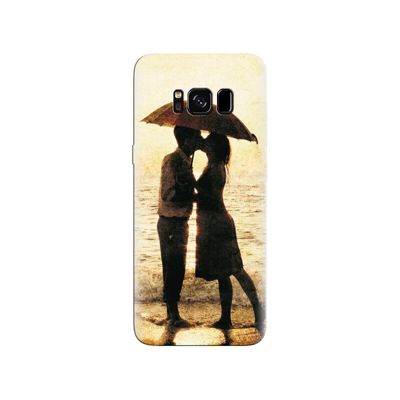 Husa Samsung S8 Plus Couple Kiss On Beach Backgrounds
