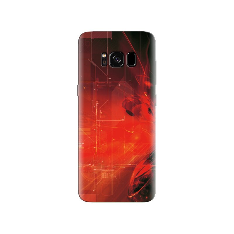 Husa Samsung S8 Dark Orange Design Abstract Hd Pics
