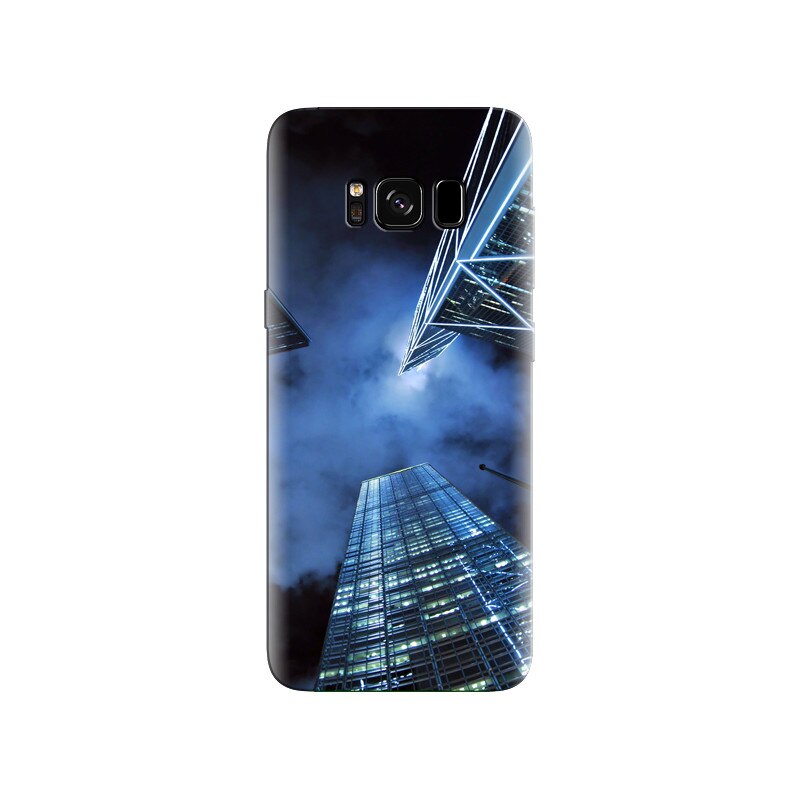 Husa Samsung S8 Plus Dark Night City Look Up Buildings