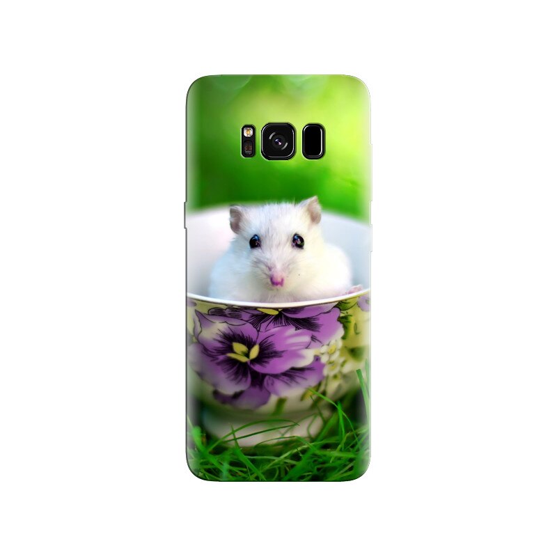 Husa Samsung S8 Cute White Mouse In Cup