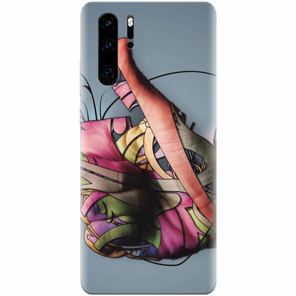 Husa silicon pentru Huawei P30 Pro, Beautiful Hand Art