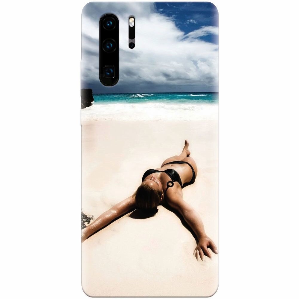 Husa silicon pentru Huawei P30 Pro, Beach Lounging