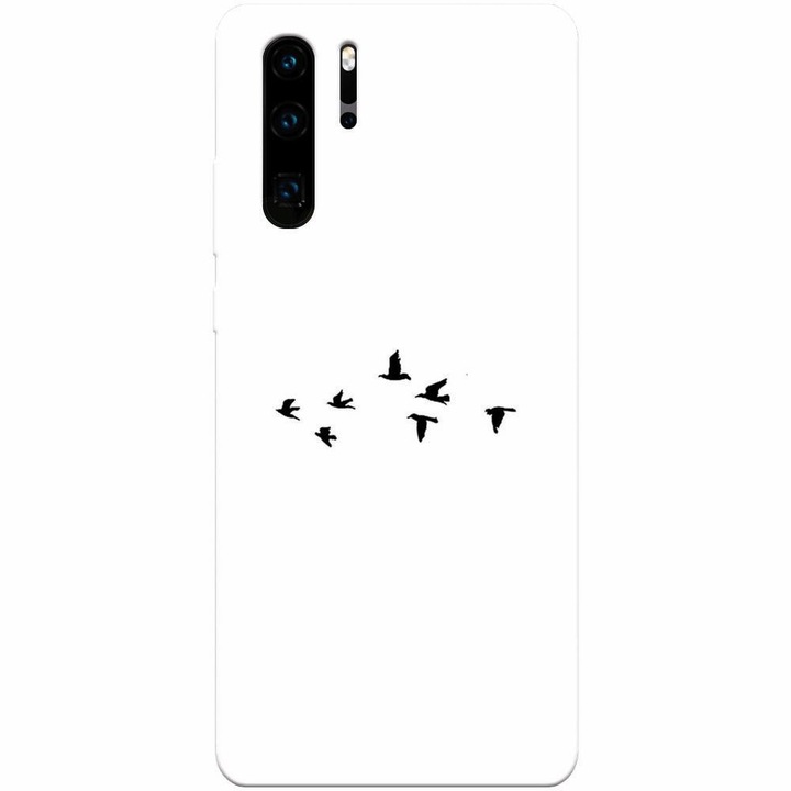 Силиконов калъф, съвместим с Huawei P30 Pro, Birds