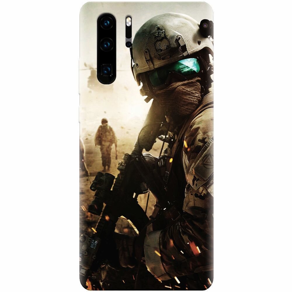 Husa silicon pentru Huawei P30 Pro, Battlefield