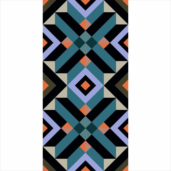 Set stickere autocolante faianta decorativa 20cm x 40cm model decorativ multicolor 3