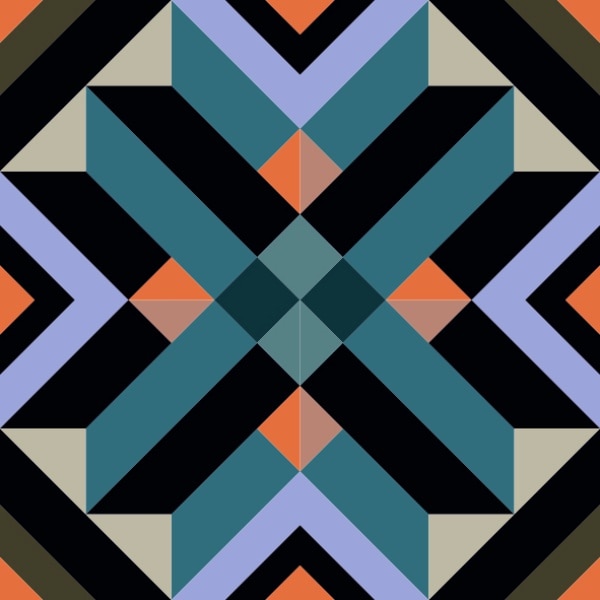 Set stickere autocolante faianta decorativa 15cm x 15cm model decorativ multicolor 3