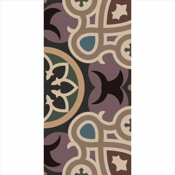 Set stickere autocolante faianta decorativa 20cm x 40cm model decorativ multicolor 7