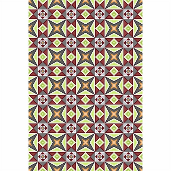 Set stickere autocolante faianta decorativa 20cm x 30cm model decorativ multicolor 6