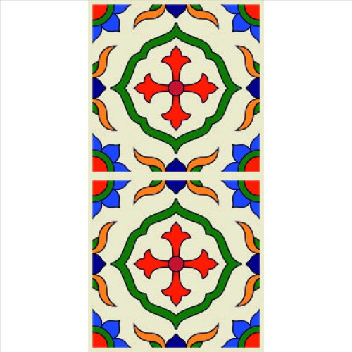 Set stickere autocolante faianta decorativa 20cm x 40cm, model deco multicolor 8