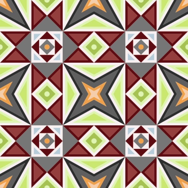 Set stickere autocolante faianta decorativa 20cm x 20cm model decorativ multicolor 6