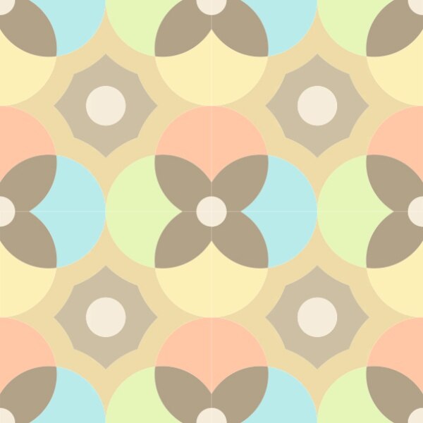 Set stickere autocolante faianta decorativa 20cm x 20cm model decorativ multicolor 4