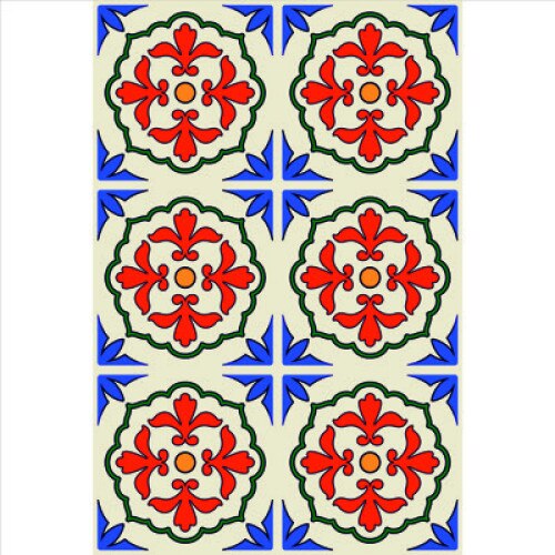 Set stickere autocolante faianta decorativa 20cm x 30cm, model deco multicolor 3
