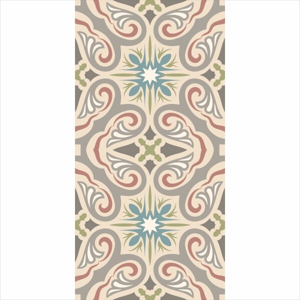 Set stickere autocolante faianta decorativa 20cm x 40cm model decorativ multicolor 8