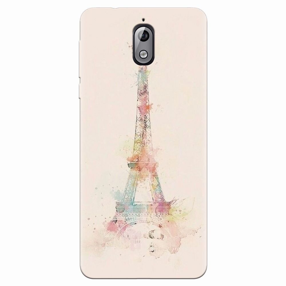Husa silicon pentru Nokia 3.1, Eiffel Tower 001
