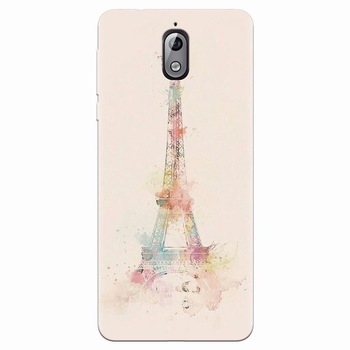 Husa silicon pentru Nokia 3.1, Eiffel Tower 001 Husa silicon pentru Nokia 3.1, Eiffel Tower 001