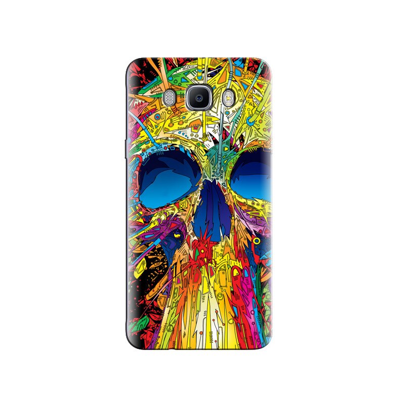 Husa Samsung J5 2016 Abstract Multicolored Skull