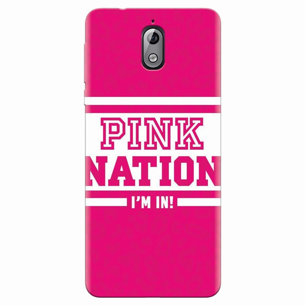 Husa silicon pentru Nokia 3.1, Pink Nation