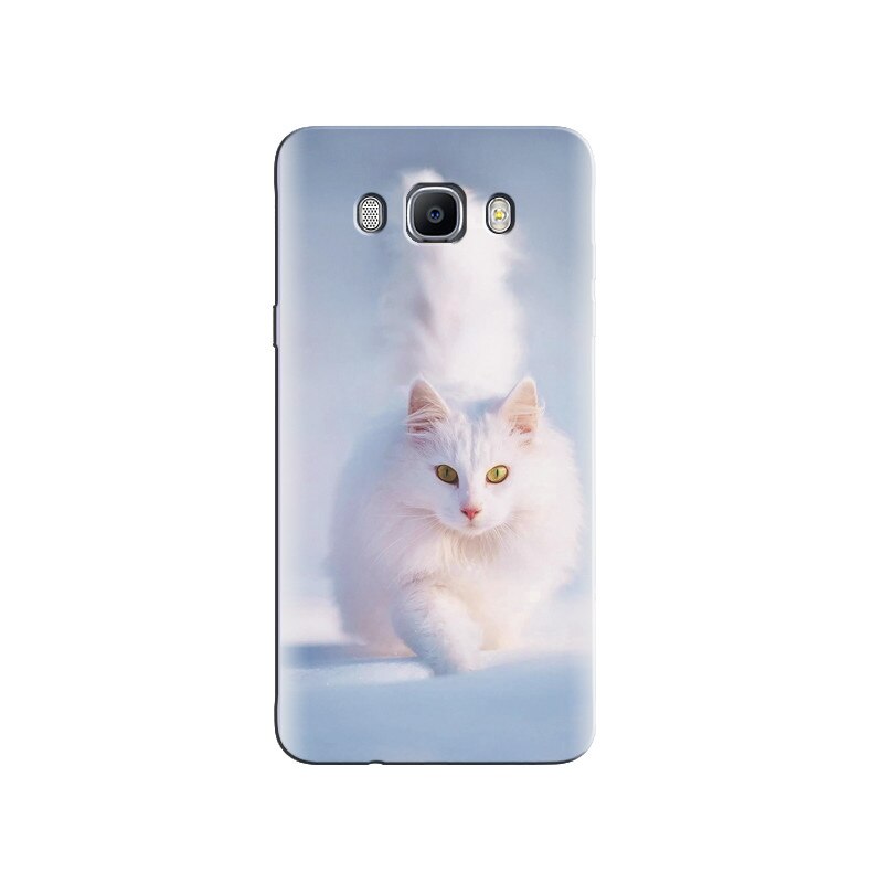 Husa Samsung J5 2016 Beautiful White Cat Best Background