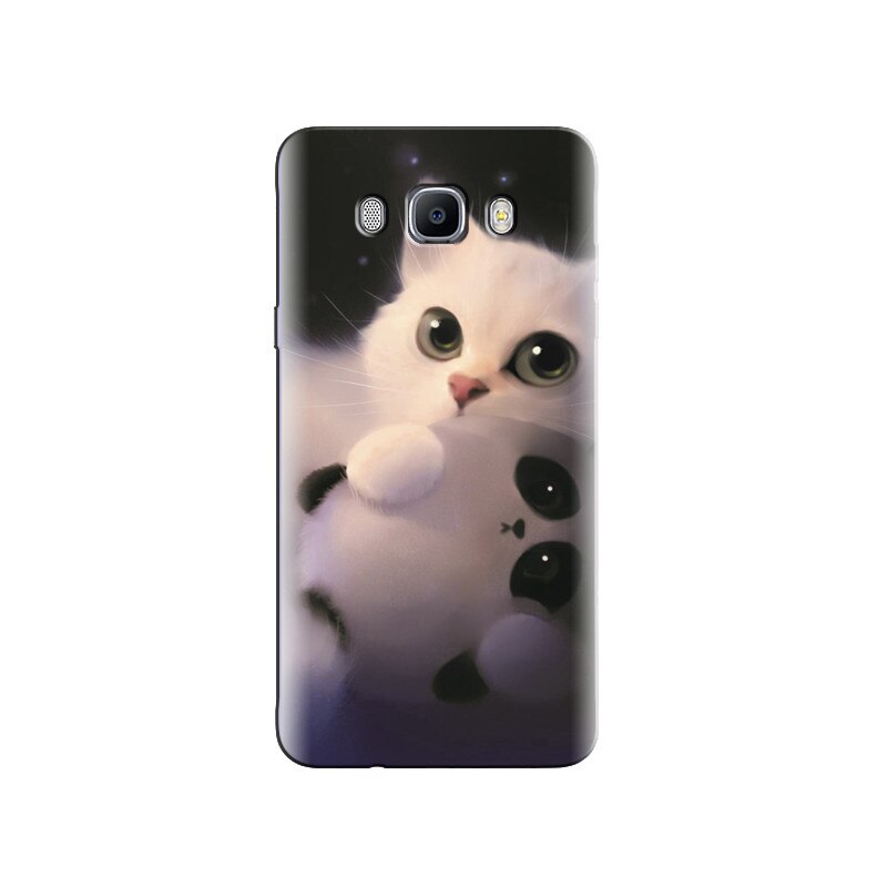 Husa Samsung J5 2016 Beautiful Art Of White Cat And Panda Hqs
