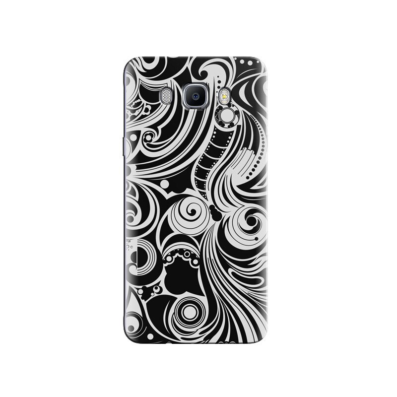 Husa Samsung J5 2016 Black And White Spiral Pattern