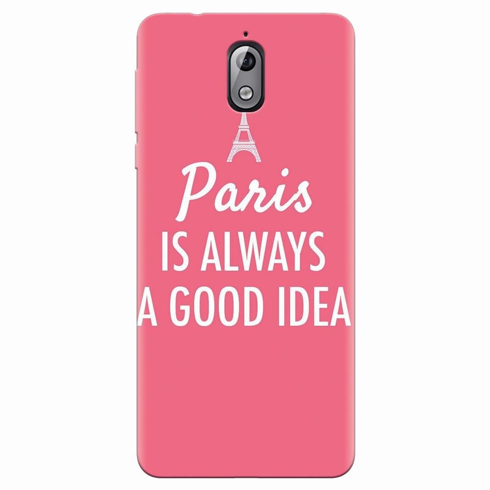 Husa silicon pentru Nokia 3.1, Paris Is Always A Good Idea